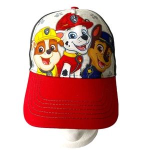 Nickelodeon Paw Patrol  Baseball Hat Kids Youth Red Gray 1 Piece